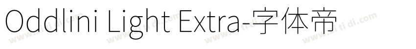 Oddlini Light Extra字体转换